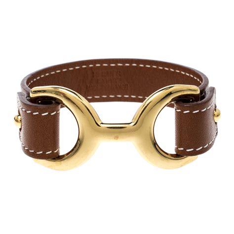 brown hermes bracelet|hermes leather bracelets.